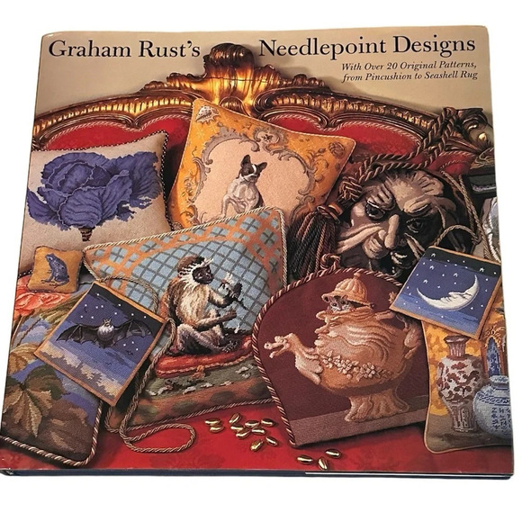 🆕 Graham Rust's Needlepoint Designs, hardcover - Picture 1 of 6